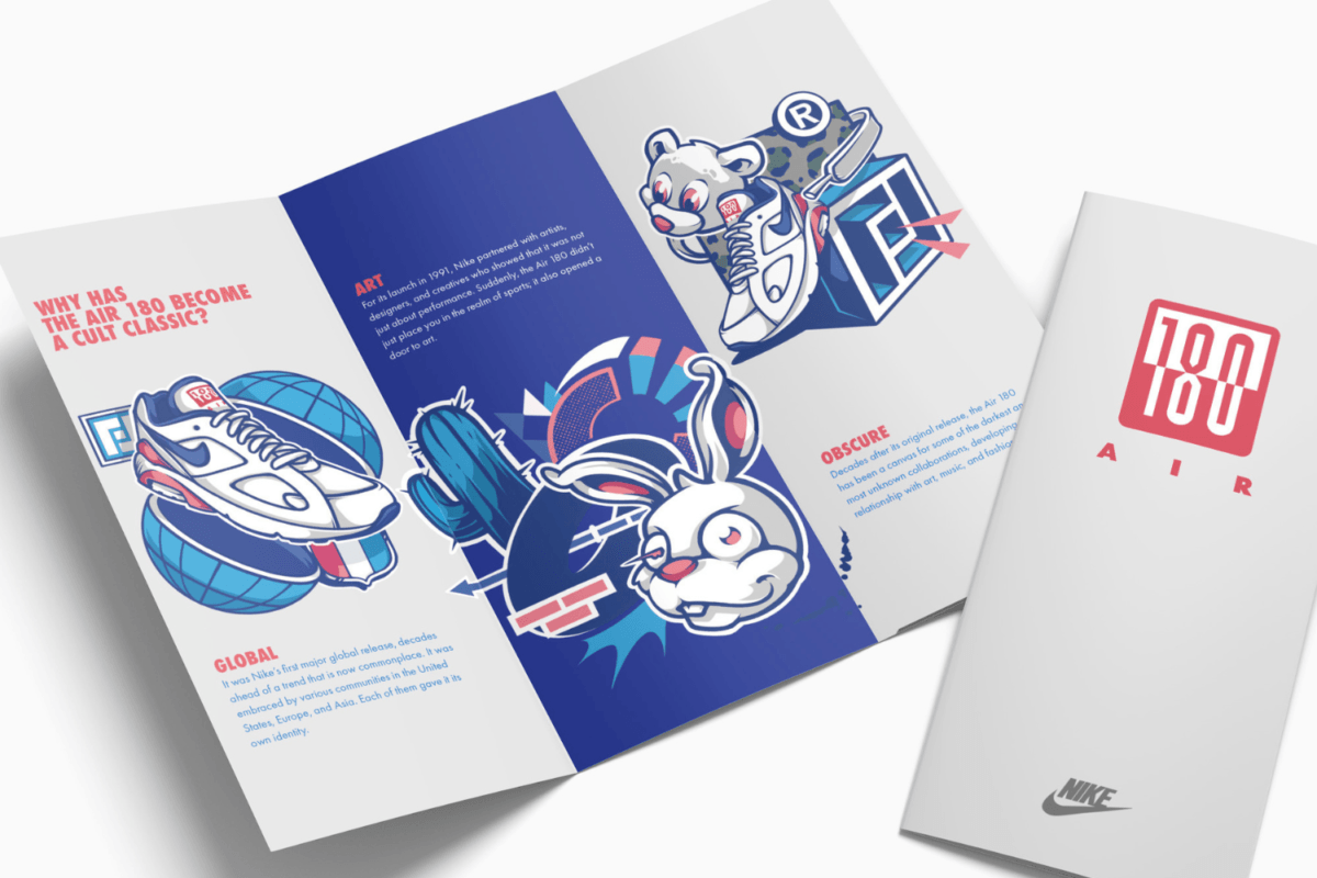 Nike Air 180 'Ultramarine' release bij Footdistrict komt met Maldito Mono artwork