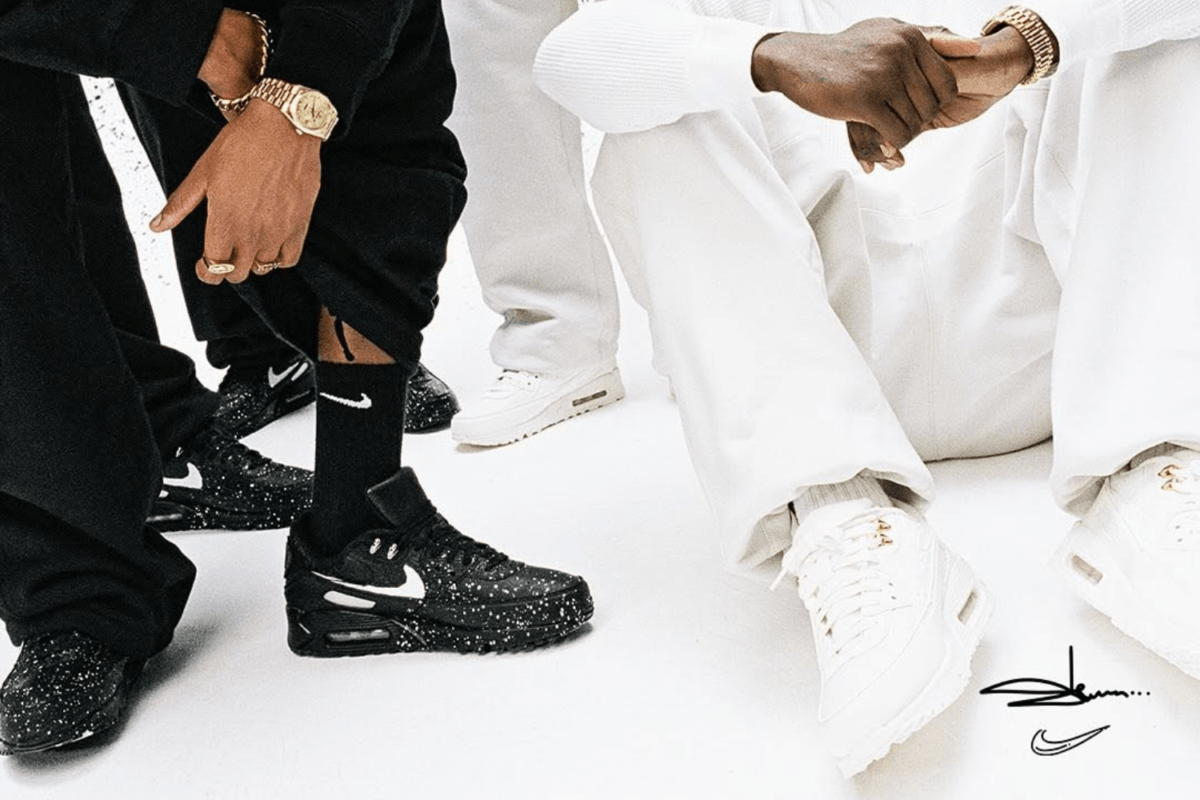 Out now: Slawn x Nike Air Max 90 'Black' & 'Sail'