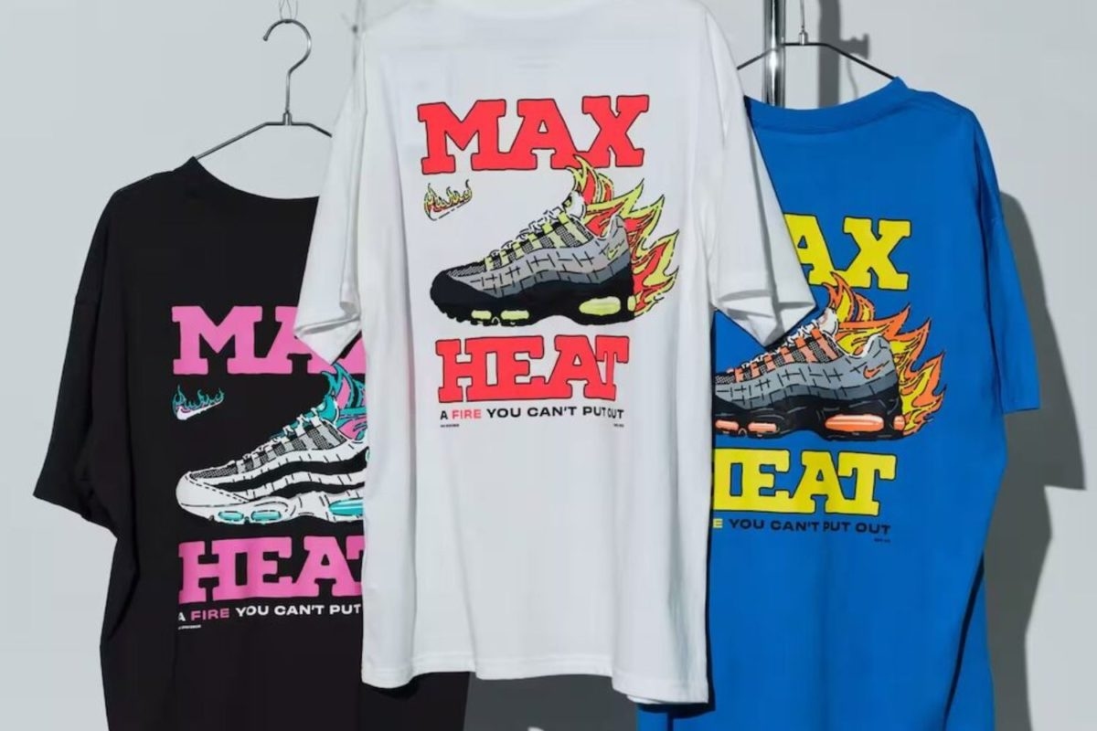 Nike introduceert een opvallende Air Max 95 OG T-shirts met vurige flair