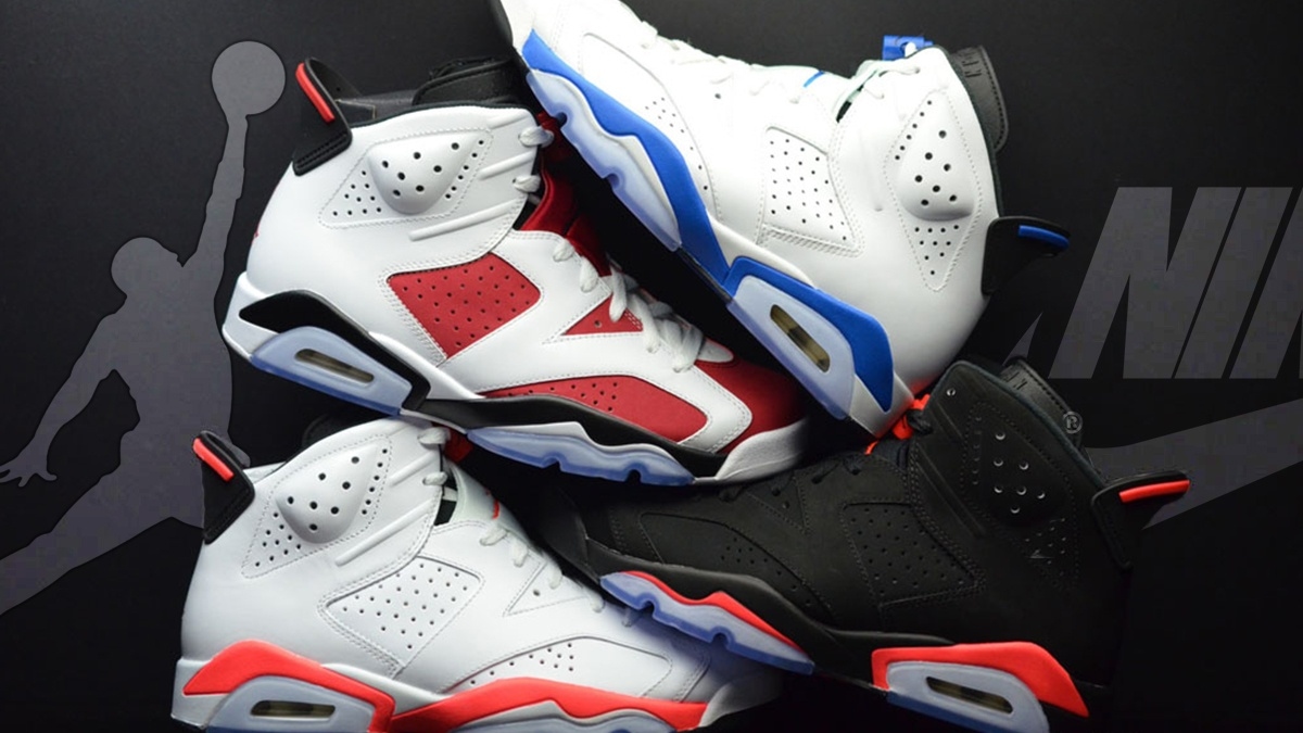 The five legendary OG Colorways of the Air Jordan 6