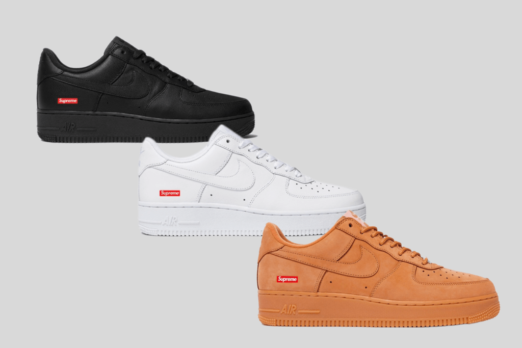 Die Supreme x Nike Air Force 1 Low feiern ein Comeback