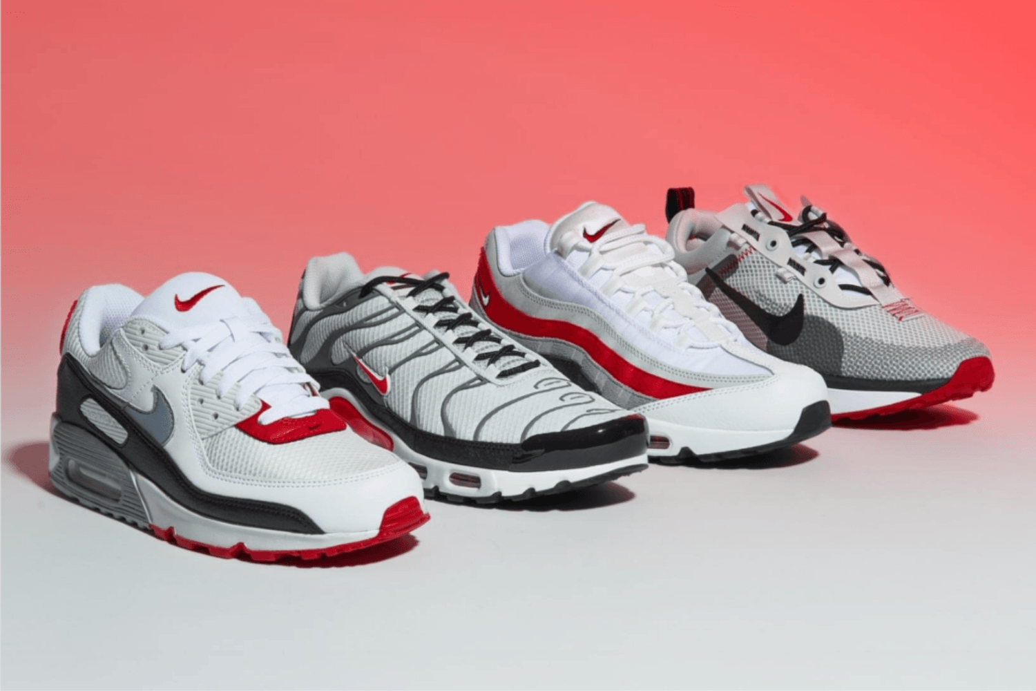 Popular Nike Air Max models at Foot Locker