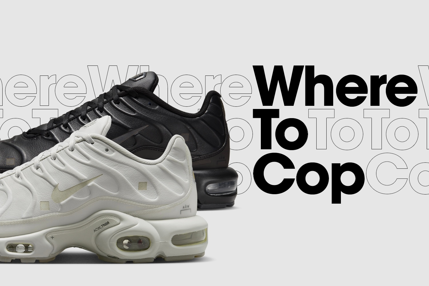 Where to cop: A-COLD-WALL* x Nike Air Max Plus pack