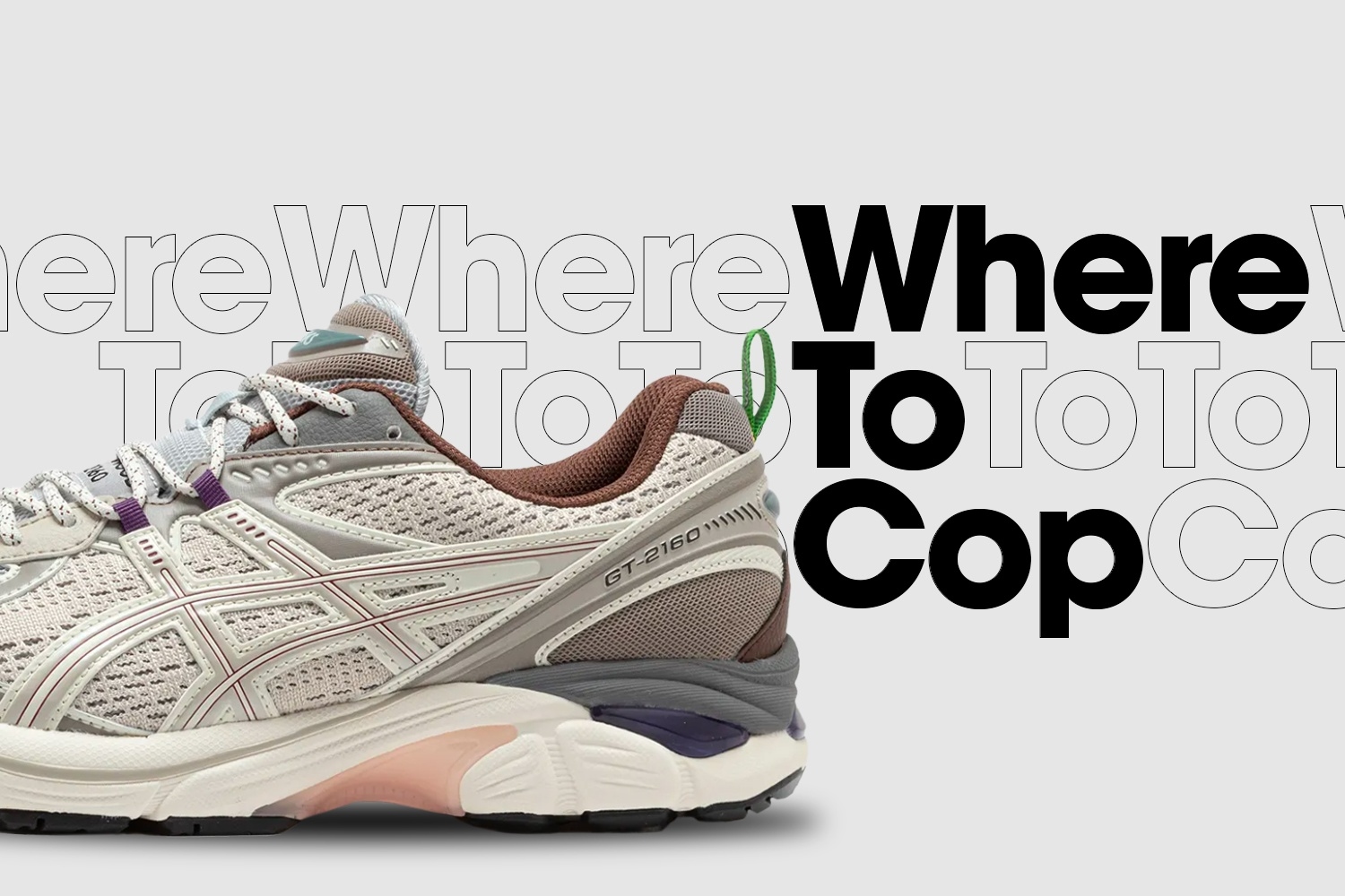 Where to cop: Wood Wood x ASICS GT-2160 'Cream & Oatmeal'