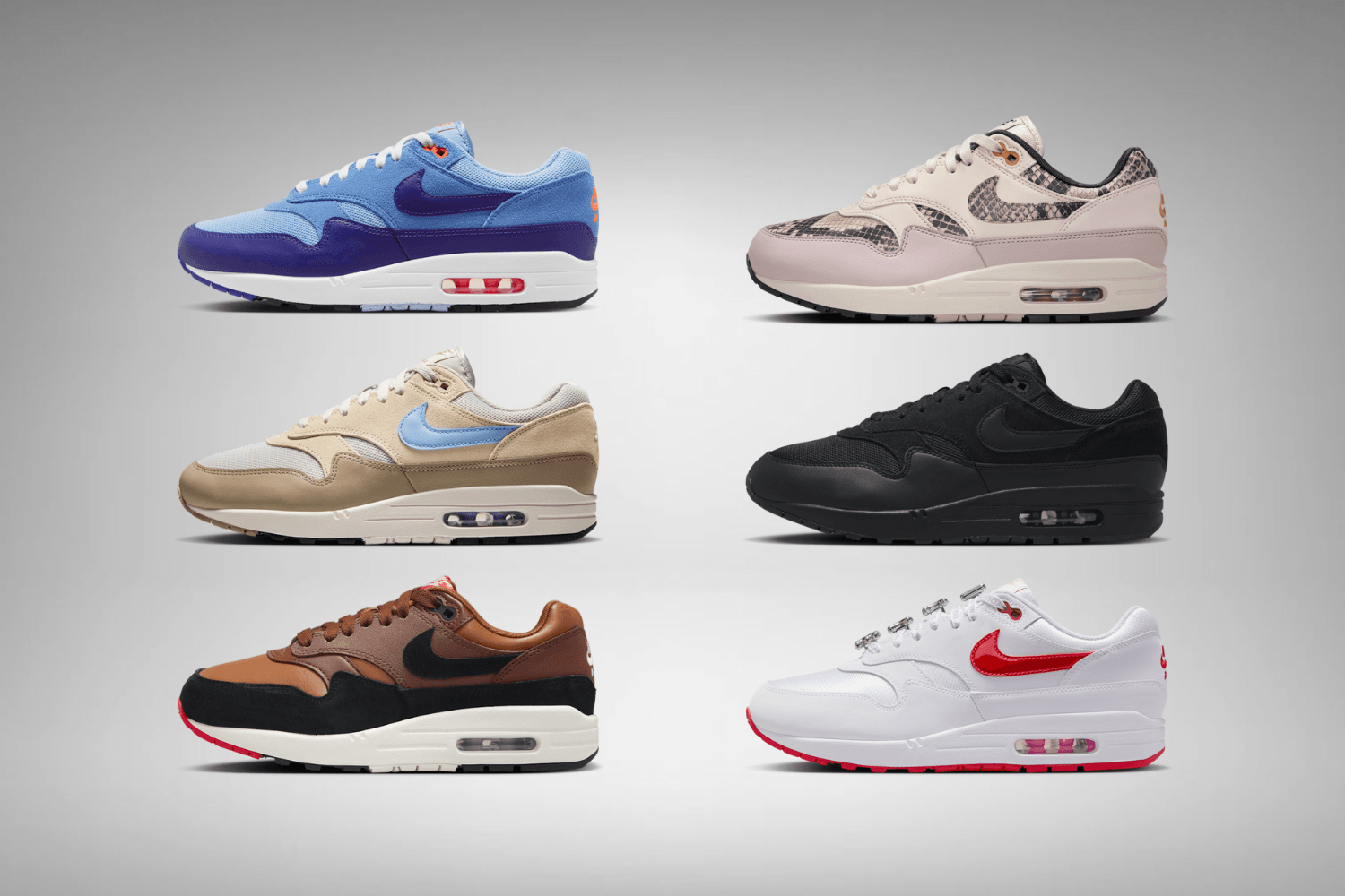 Popular Nike Air Max 1 colorways to watch out for in 2025