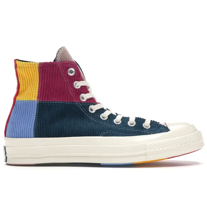 Converse Chuck Taylor All-Star 70s Hi Corduroy Patchwork Gold Navy