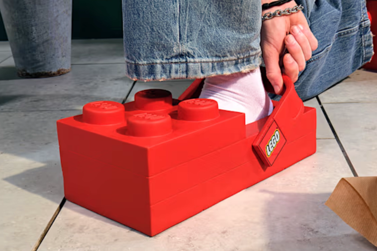Here's What You Need to Know About the LEGO® x Crocs Brick Clog in 'Bright Red'