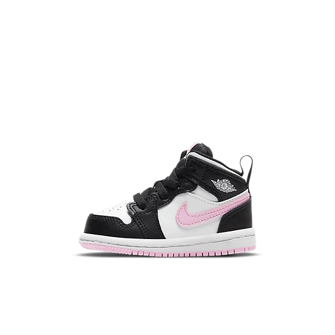 Air Jordan 1 Mid TD 'White Light Arctic Pink' White/Light Arctic Pink/Black Infant/Toddler