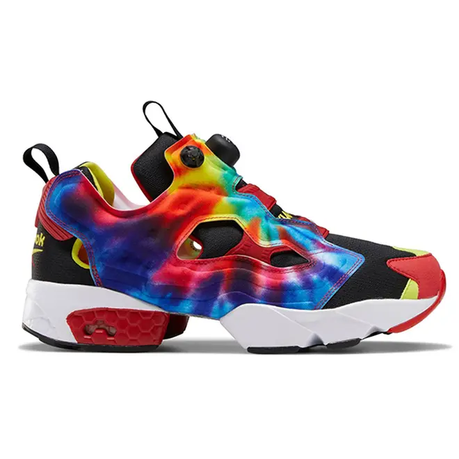 Reebok XLARGE x InstaPump Fury OG 'Tie-Dye' Black/Hyper Green/Red Marathon Running