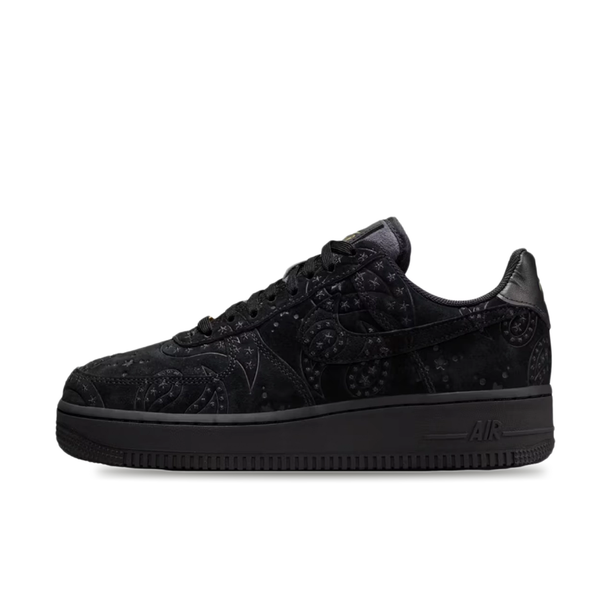 Nike Air Force 1 Low 'Black & Metallic Gold' - Paisley Pack