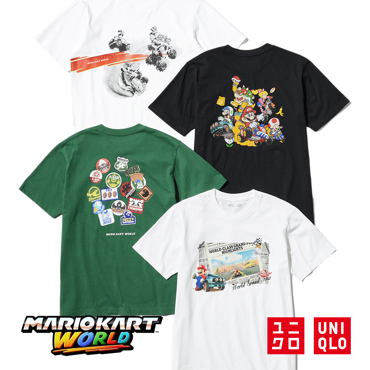 Mario Kart World x Uniqlo Clothing Collection