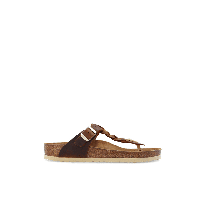 Birkenstock Gizeh Braided FL Cognac