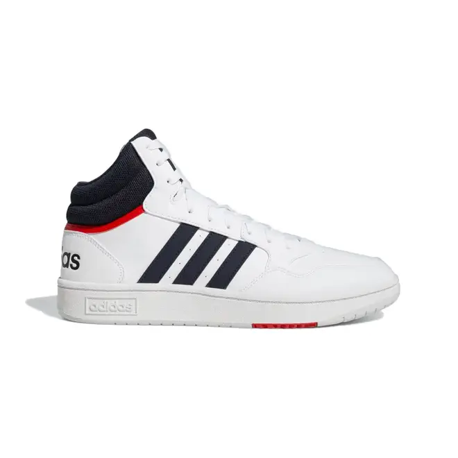 adidas Hoops 3.0 White Navy Red