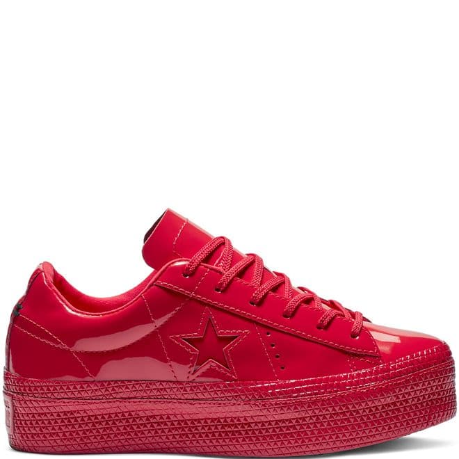 Converse One Star Platform Patented ‘90s Leather Low Top