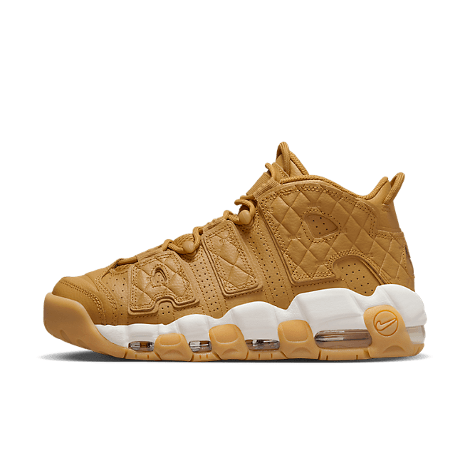 Nike Air More Uptempo Quilted Wheat Gum Light Brown (W)