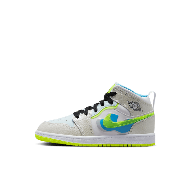 Air Jordan 1 Mid SE PS 'Warped Swoosh' DV1320-017