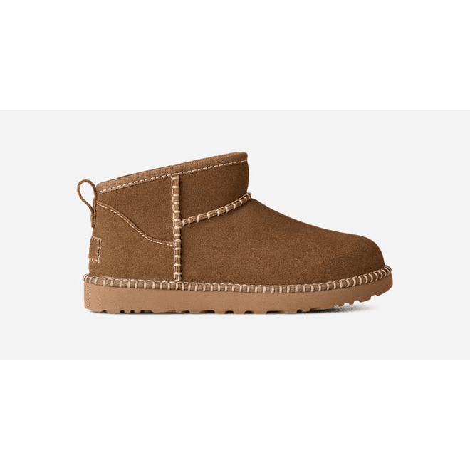 UGG® Classic Ultra Mini Botanic Boot Brown