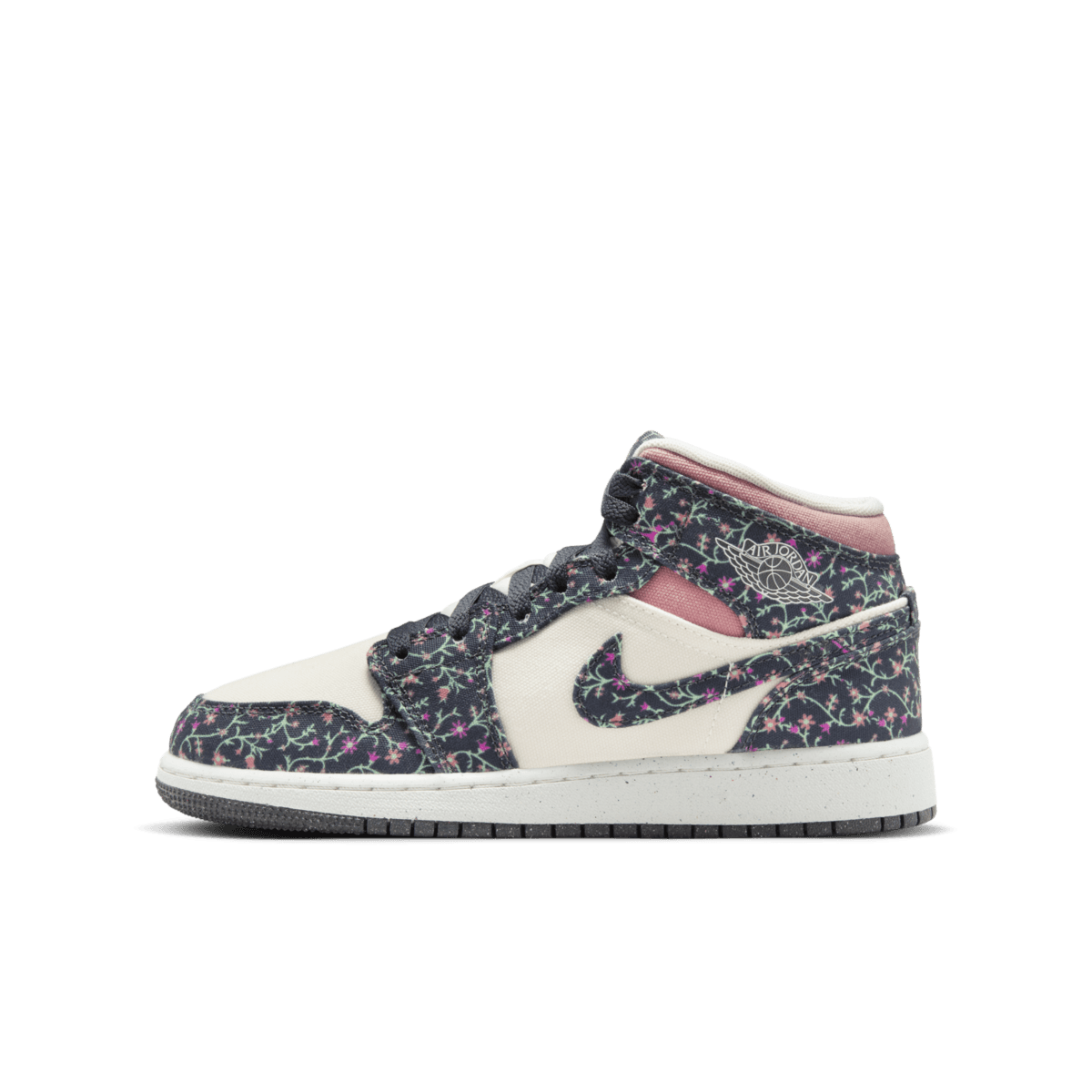 Air Jordan 1 Mid SE GS 'Floral Canvas' FJ3451-001