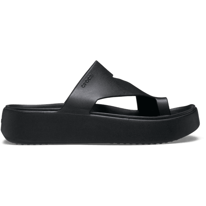 Crocs Women Getaway Platform Toe Loop Sandals Black