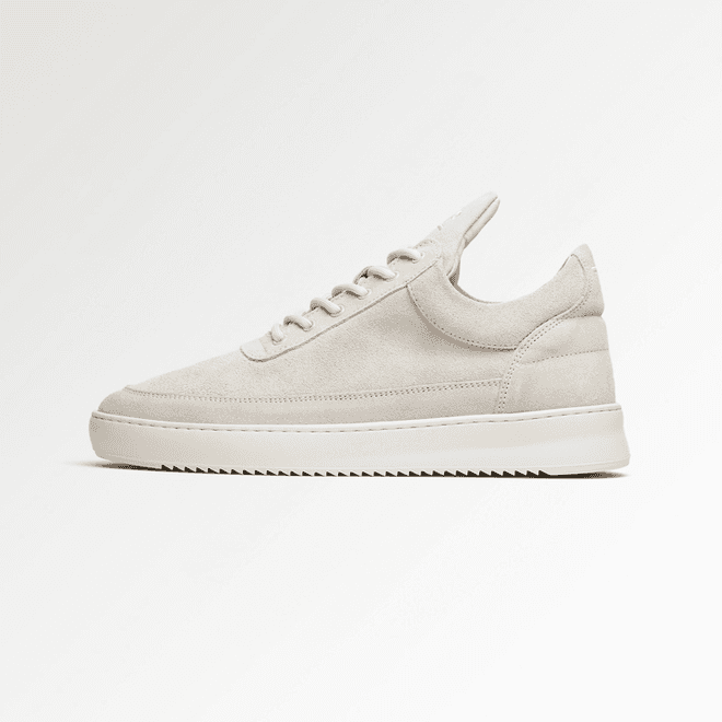 Filling Pieces Low Top Suede Organic Off White