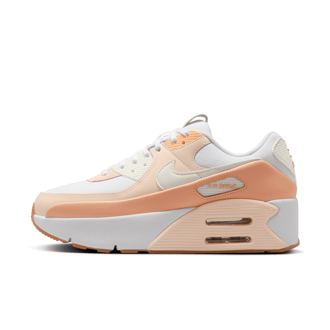 Nike Air Max 90 Lv8 White Barely Orange Orange Chalk Sail (women's)