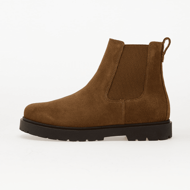 Birkenstock Highwood Slip On Women Suede Leather Dark Tea
