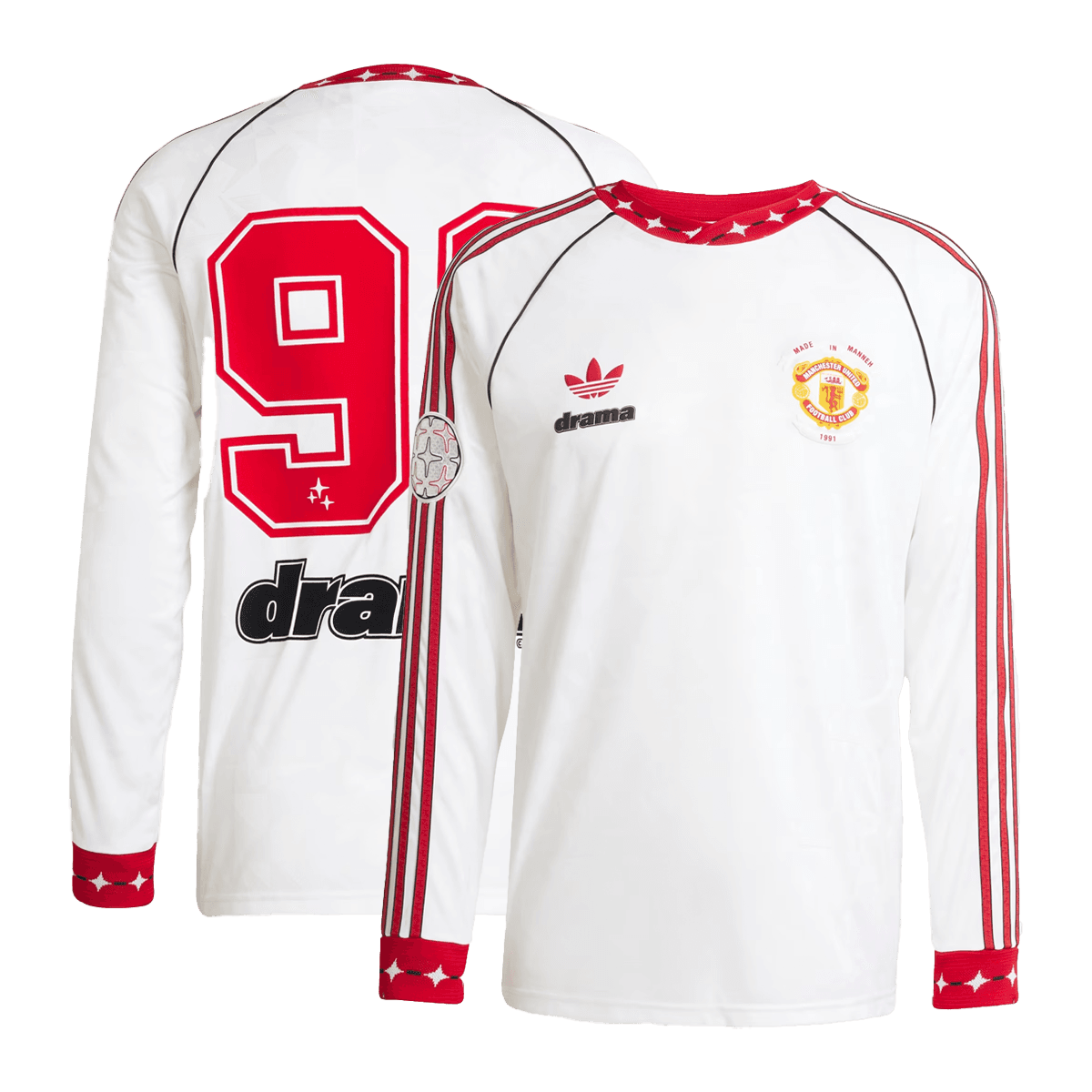 Drama Call x adidas Manchester United Long Sleeve Jersey 'White'