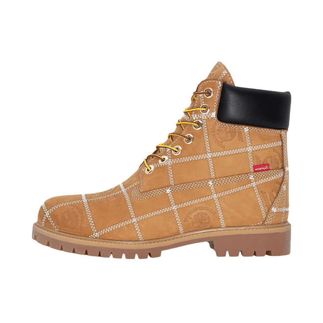 Timberland x Supreme 6 Premium Waterproof Boot Patchwork Wheat