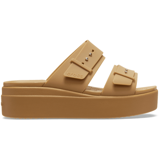 Crocs Women Brooklyn Buckle Sandals Umber