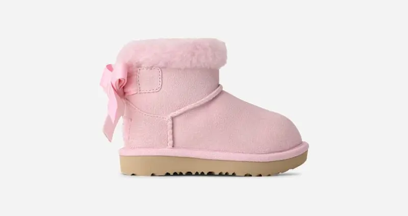 UGG® Classic Mini Bailey Mixed Bow Boot 'Ribbon Candy'
