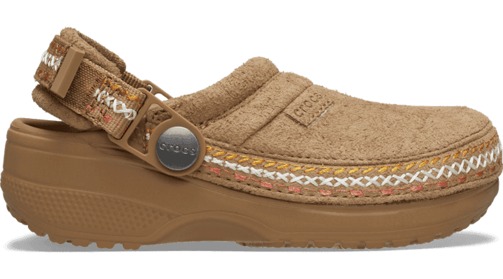 Crocs Crafted Vegan Suede Stitch Clogs 'Sepia'