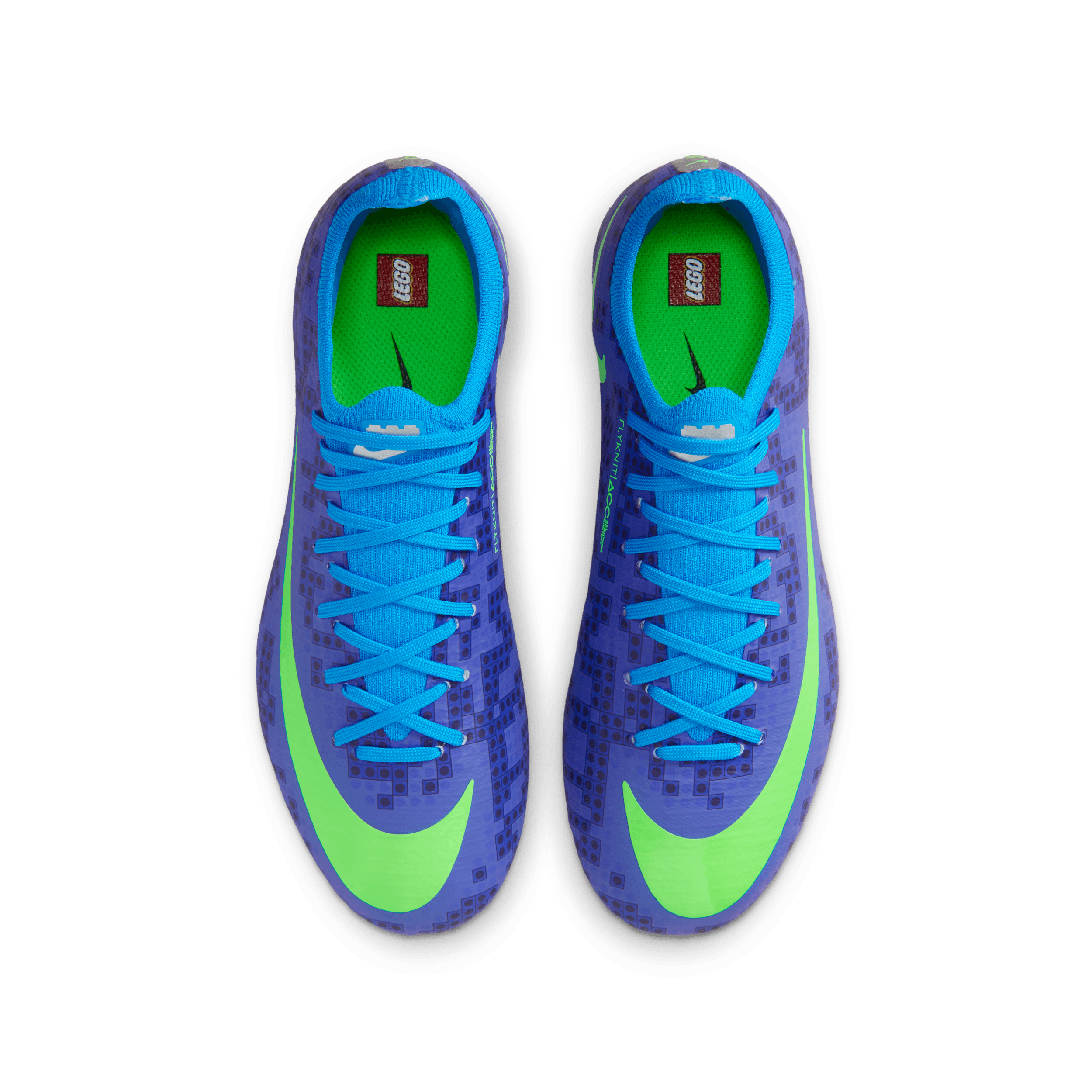 LEGO® x Nike Jr. Mercurial Vapor Pro GS 'Concord & Green Strike' IQ3579-400