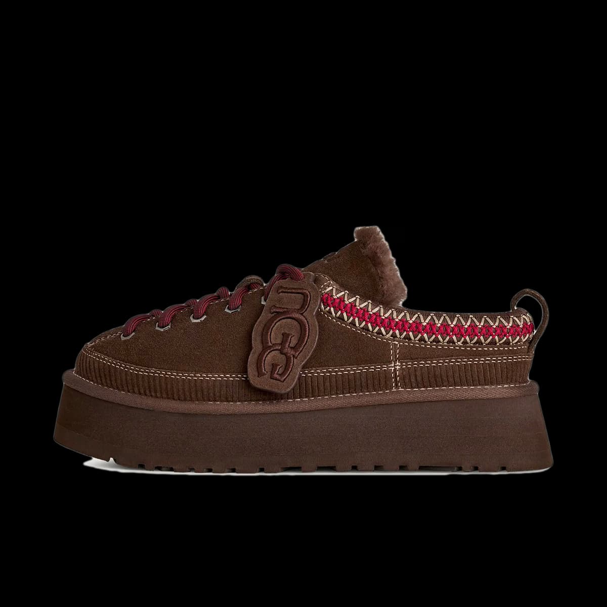 UGG Heritage Lace-Up Slipper 'Burnt Cedar'