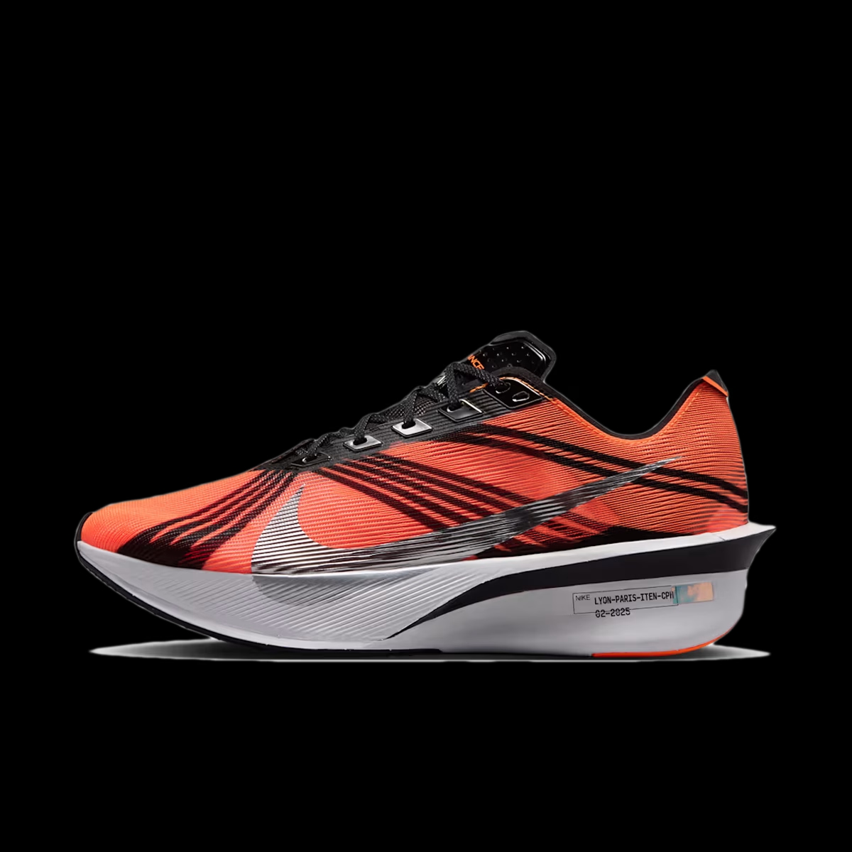 DISTANCE x Nike Vaporfly 4 'Total Orange & Black & White & Metallic Silver' IQ7316-800