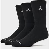 Jordan 3-Pack Everyday Crew Socks 'Black'