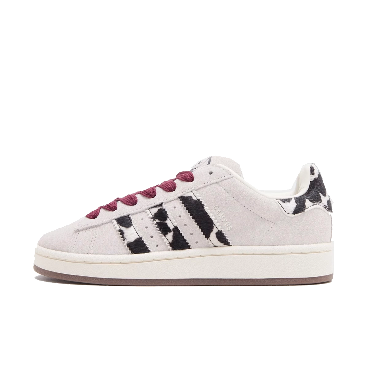 adidas Campus 00s 'Off White & Burgundy Cow Print' KJ7475