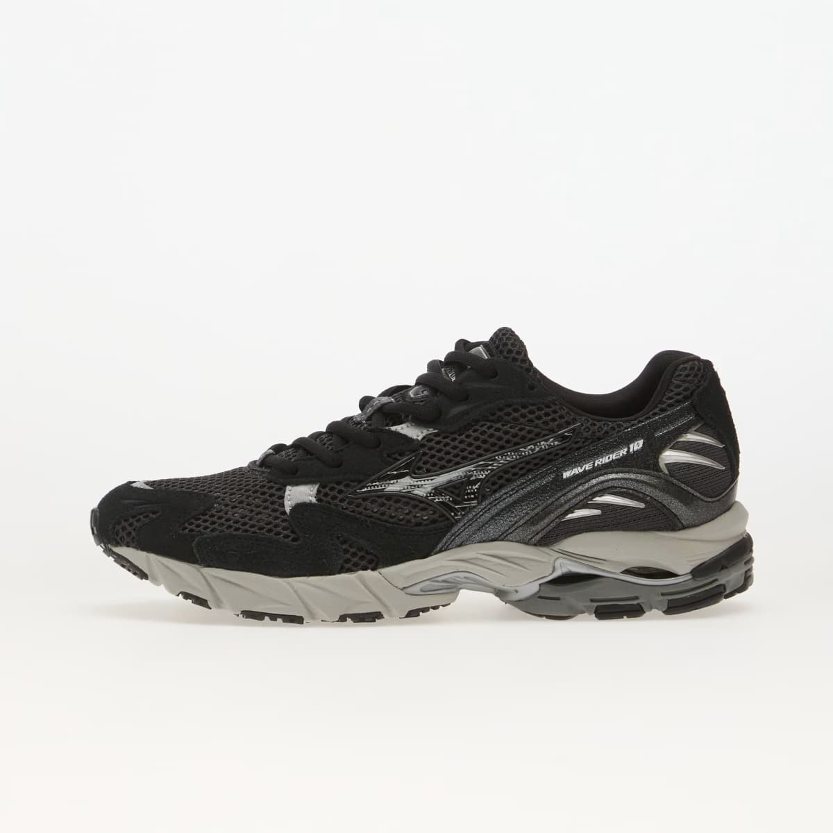 Mizuno Wave Rider 10 Suede Black Sand