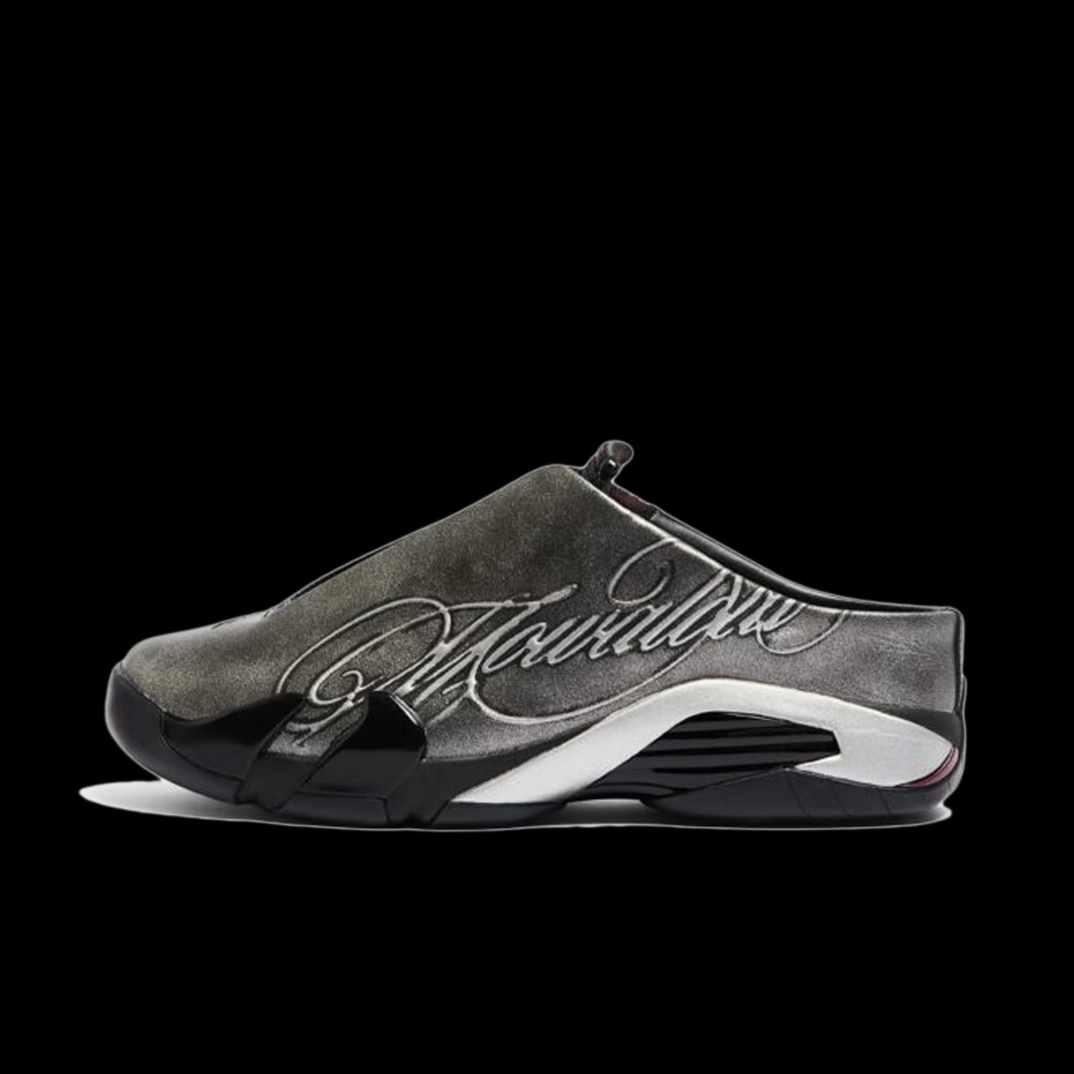 Mowalola x Air Jordan 14 Retro Mule 'Black & Metallic Silver' IR0908-001