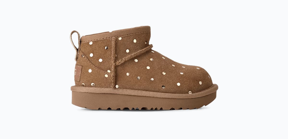 UGG® Classic Ultra Mini Shiny Dots Boot 'Chestnut'