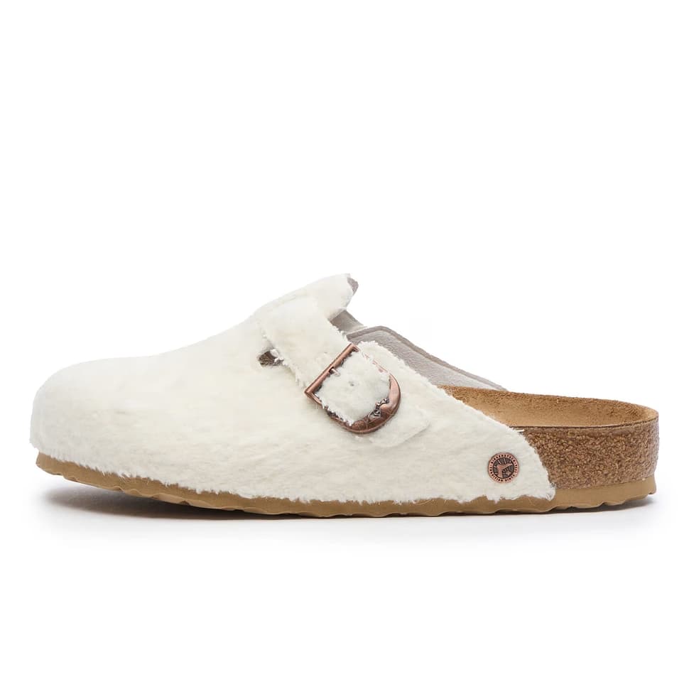 Birkenstock 1774 Boston Wool Moon Buckle TEX 'Off White'
