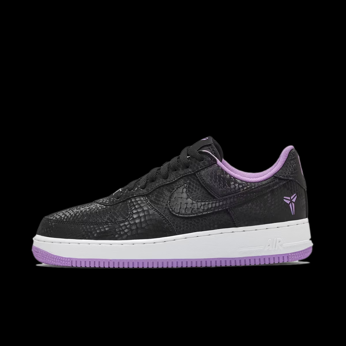 Kobe Bryant x Nike Air Force 1 Low 'Black & Purple Stardust' IB0018-007