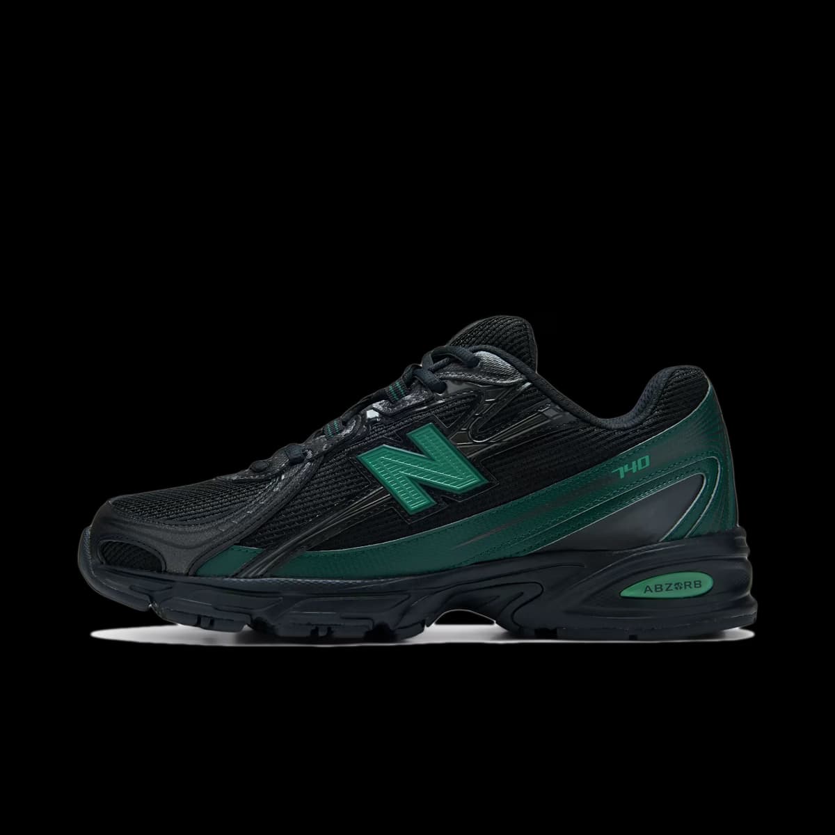 New Balance 740 'Black & Nordic Green'