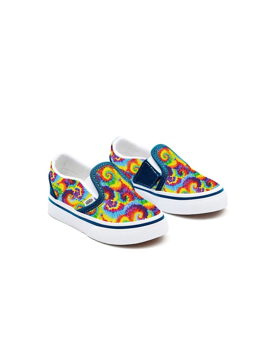 Vans Gepersonaliseerde Rainbow Tie Dye Slip-On