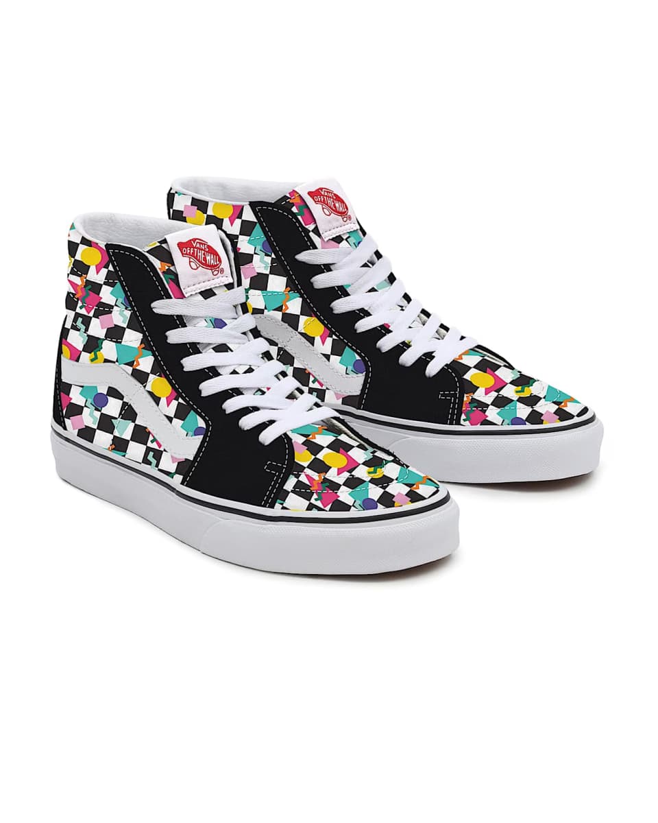 Vans Customs Geometric Checkerboard Sk8-Hi Multicolour