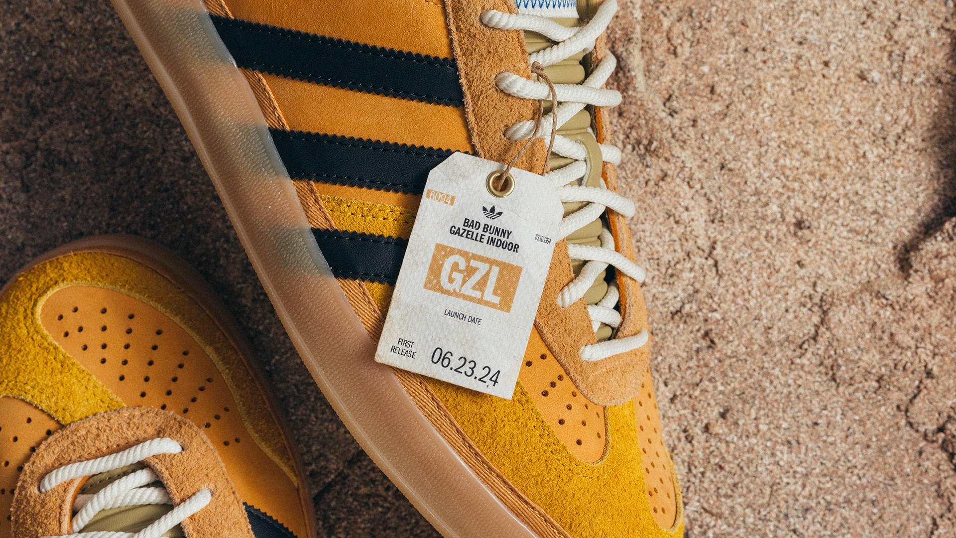 Bad Bunny x adidas Gazelle Indoor 'Solar Gold' offiziell vorgestellt: Release am 17. Oktober