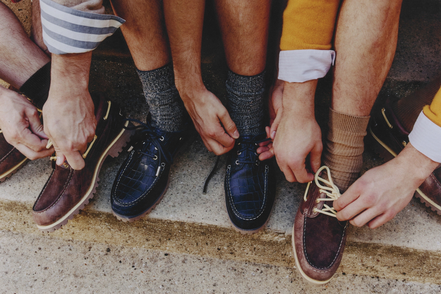Out now: Timberland x Jacquemus Boat Shoe in Kroko-Optik