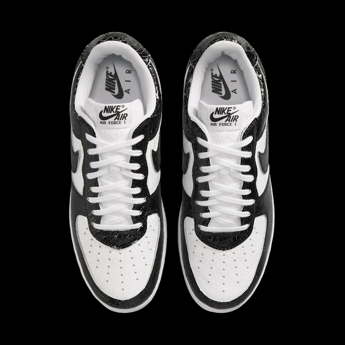 Nike Air Force 1 Low Cracked Leather 'Black & White' JA0248-300