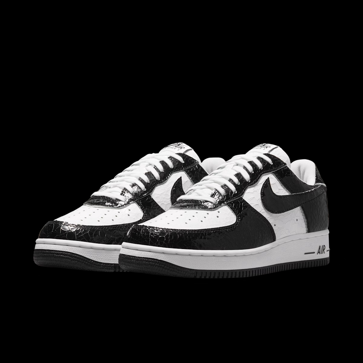 Nike Air Force 1 Low Cracked Leather 'Black & White' JA0248-300