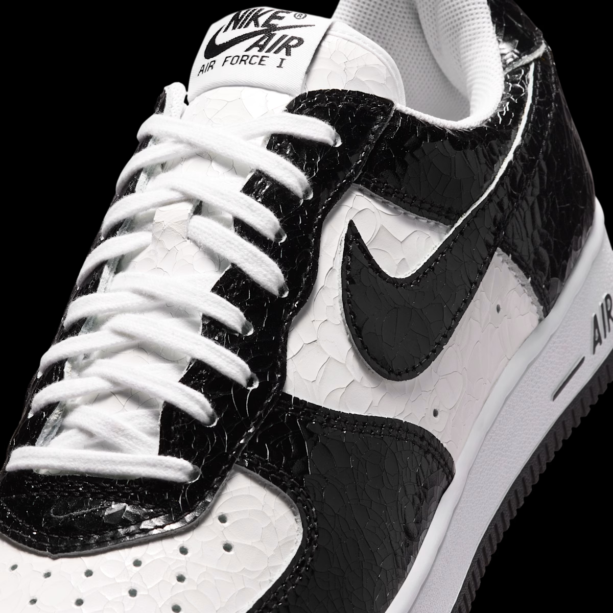 Nike Air Force 1 Low Cracked Leather 'Black & White' JA0248-300