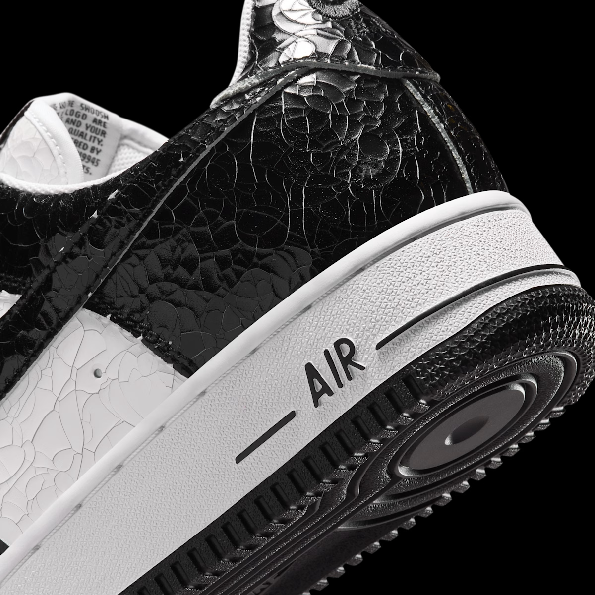 Nike Air Force 1 Low Cracked Leather 'Black & White' JA0248-300